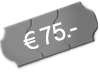 Preisschild 75 Euro