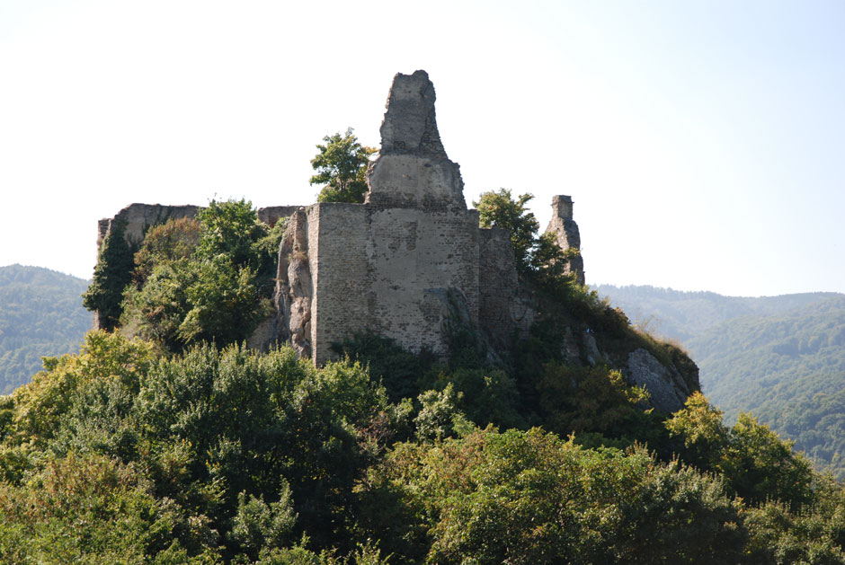 Burgruine Dürnstein von rückwärts