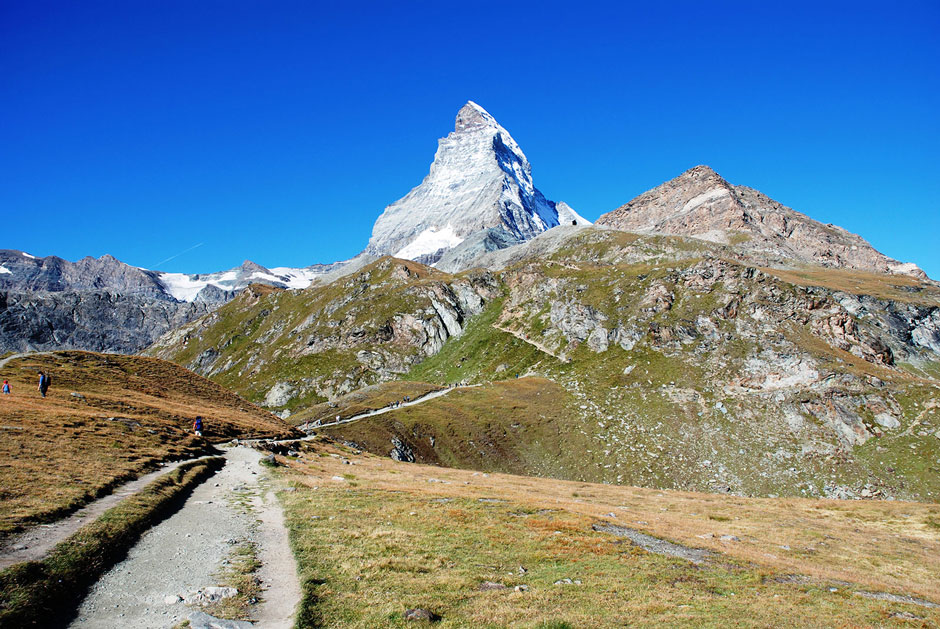 Weg zur Hörnlihütte und Matterhorn