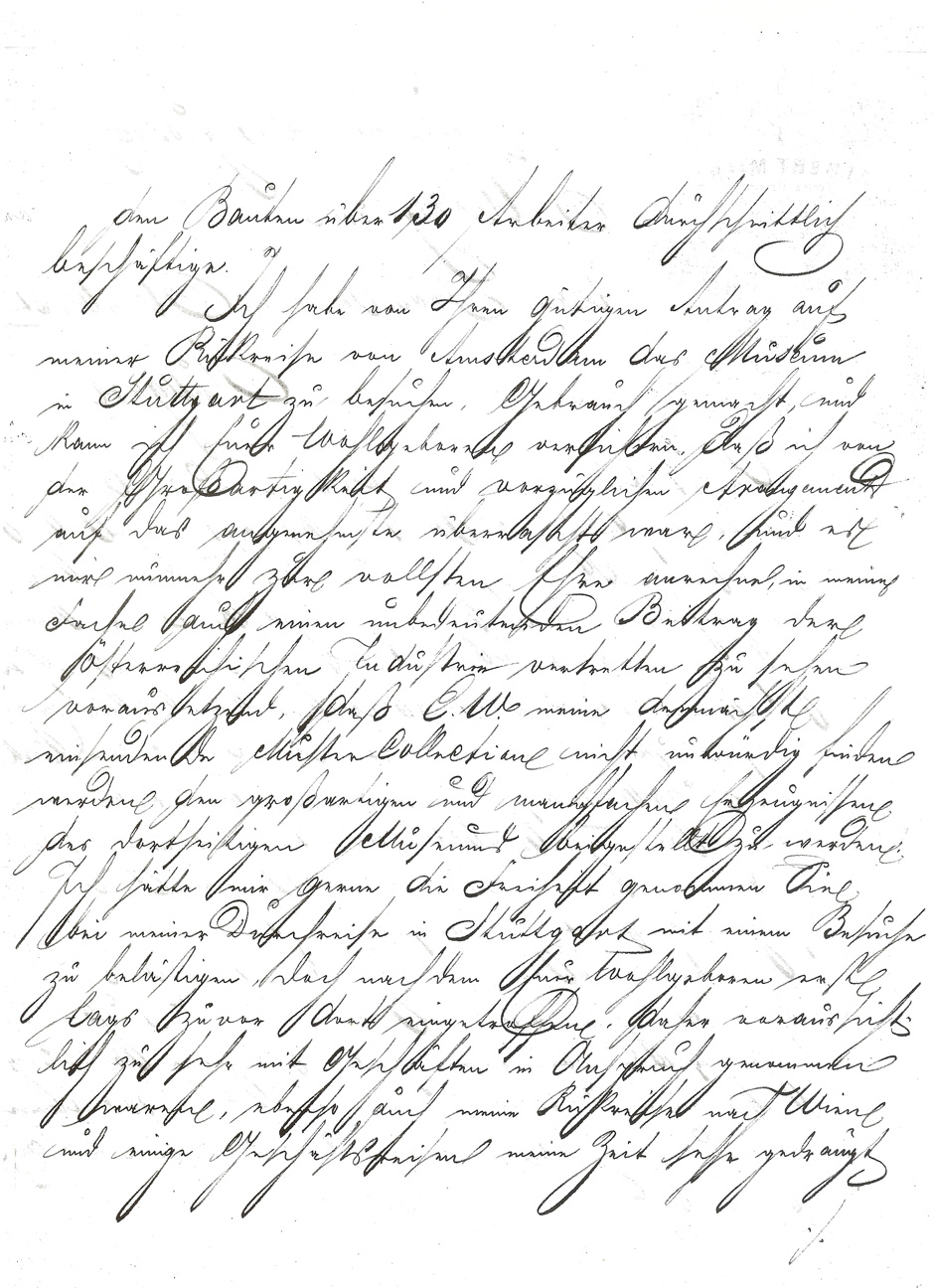 Archivbild: Brief an den Präsitenden der Zentralstelle für Gewerbe und Handel 2/4