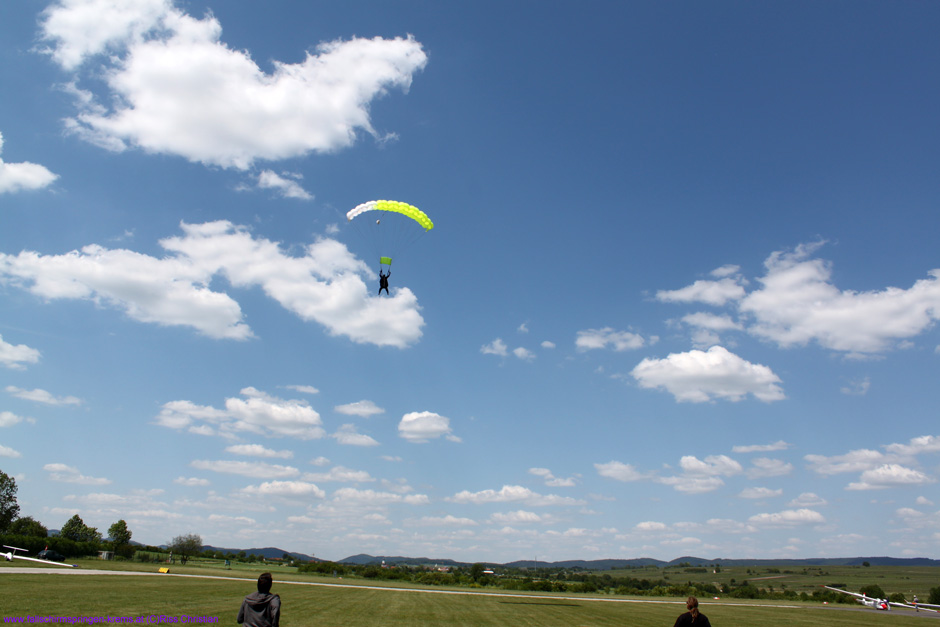 Albert und Christian im Gleitflug