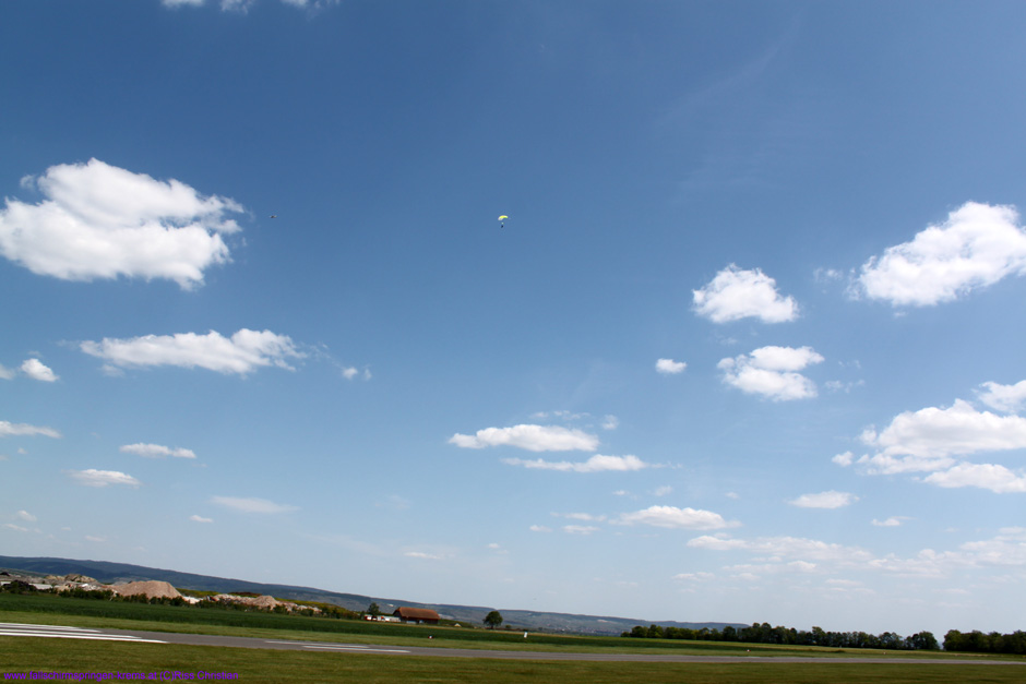 Albert und Christian im Gleitflug