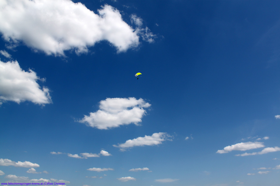 Albert und Christian im Gleitflug