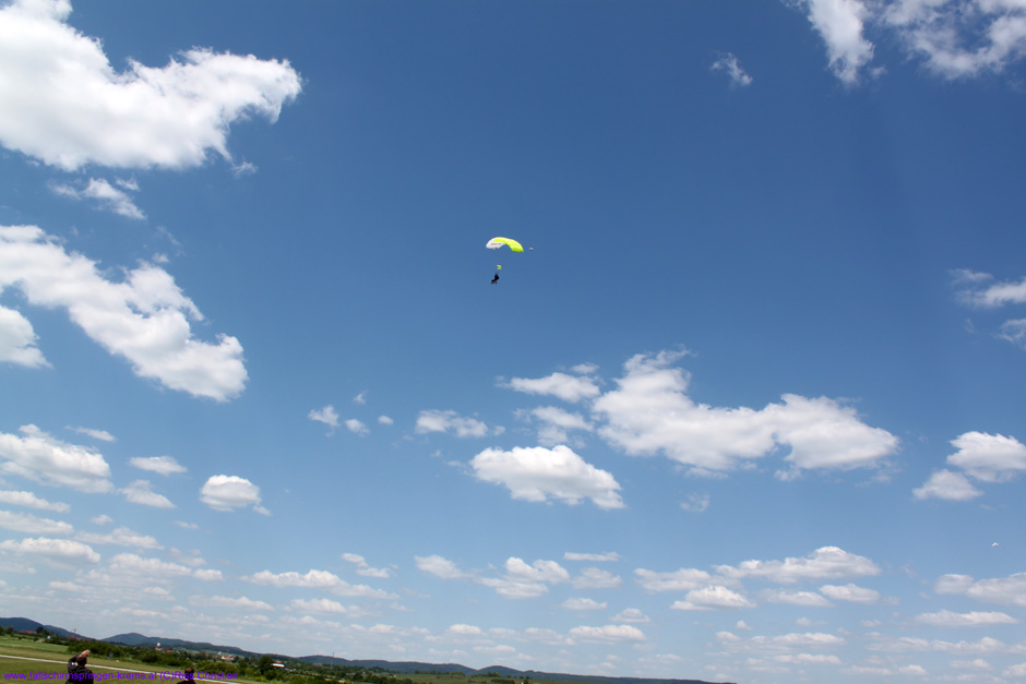 Albert und Christian im Gleitflug