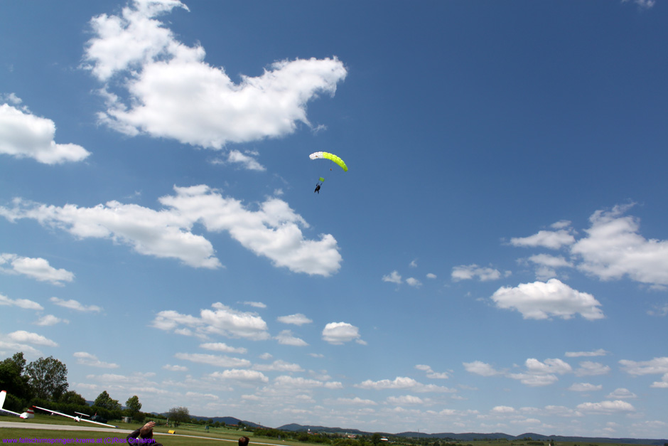 Albert und Christian im Gleitflug