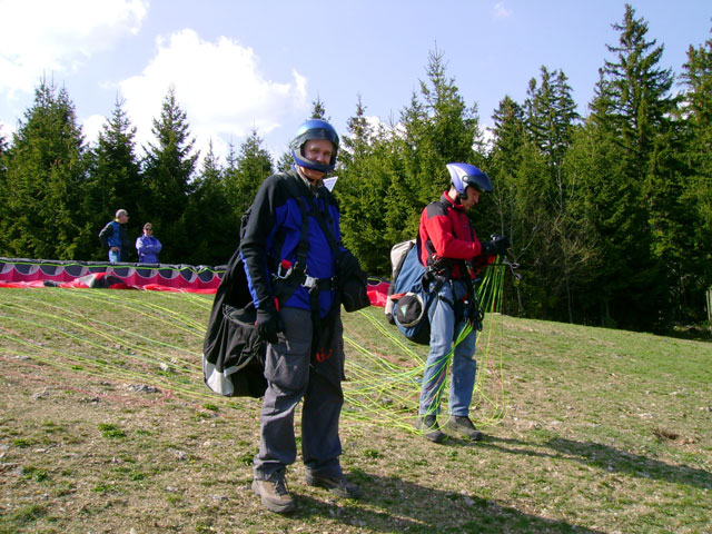 Albert und Simon am Startplatz