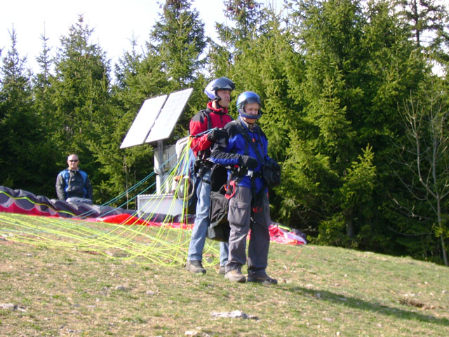 Simon und Albert kurz vor dem Start