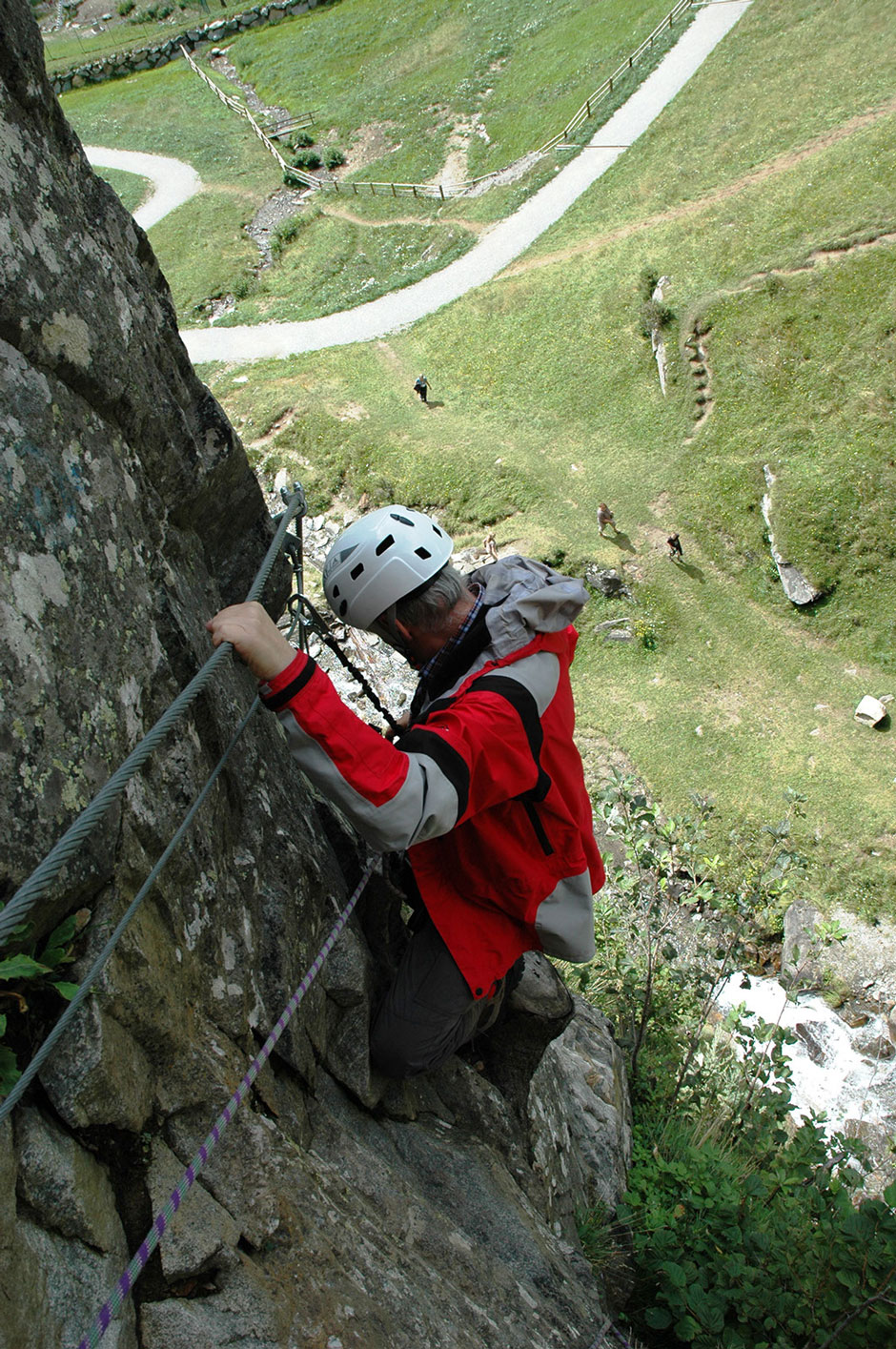 Fallbach Albert klettert