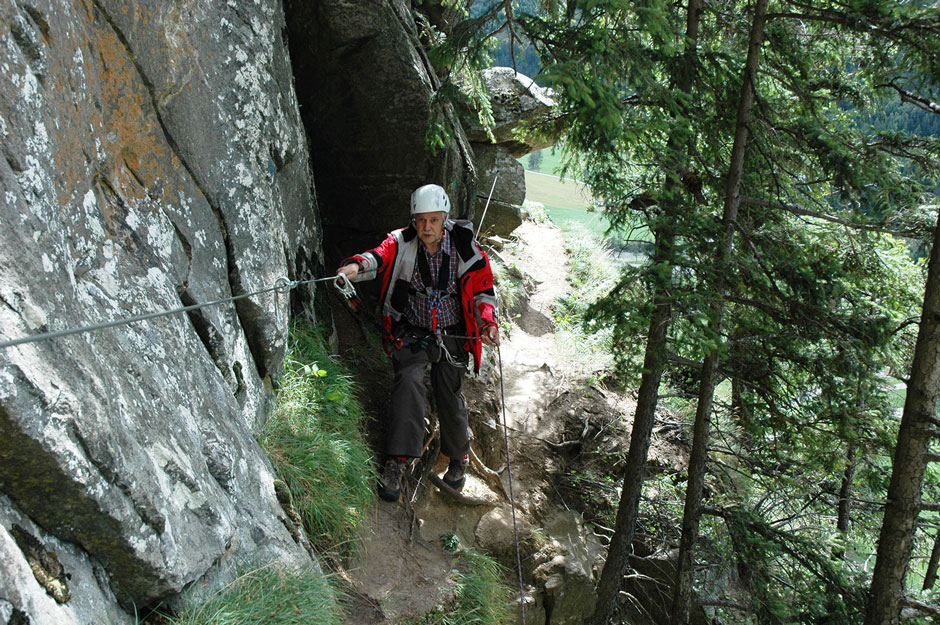 Fallbach Albert klettert