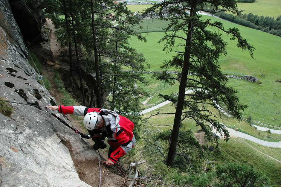 Fallbach Albert klettert