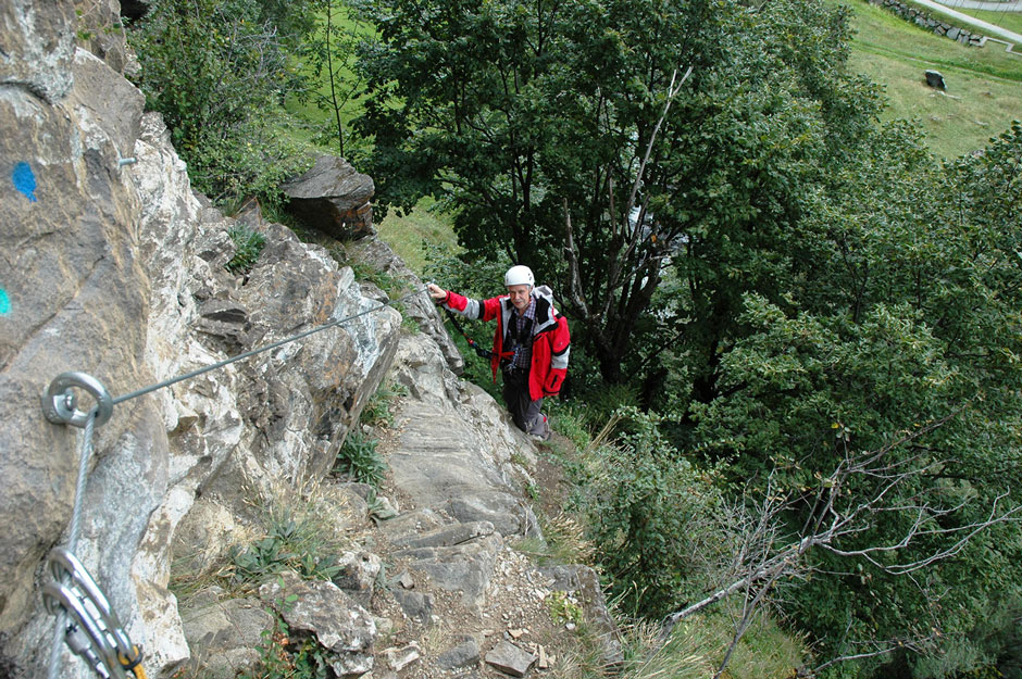 Fallbach Albert klettert