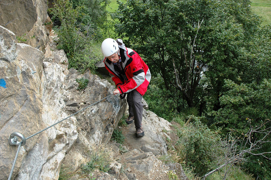 Fallbach Albert klettert