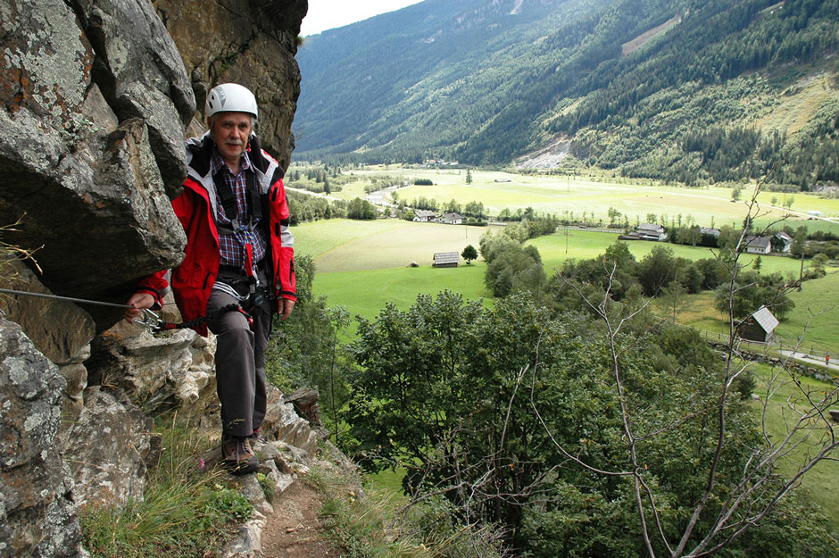 Fallbach Albert klettert