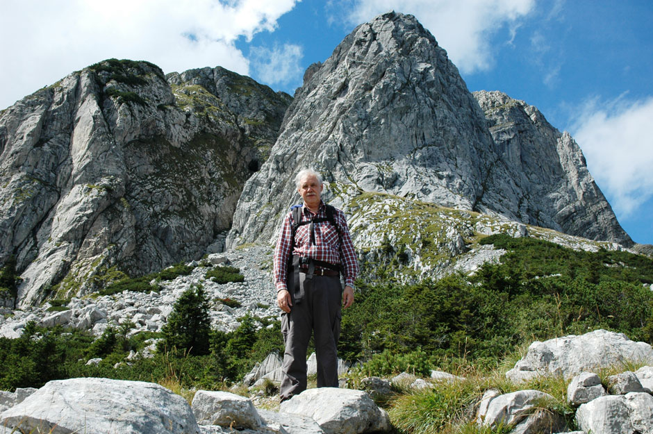 Albert im Geröllfeld