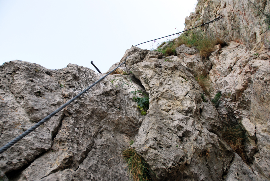 Pittentaler Steig, steile Rinne (C/2-) und Querung (C)