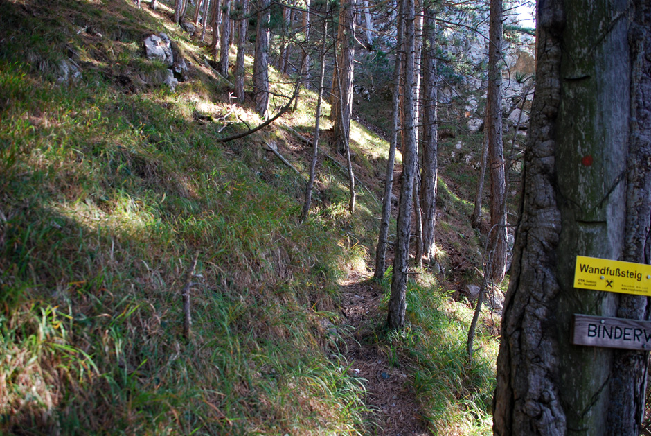 Gehweg zum Einstieg