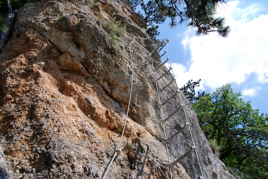 Pannoniawand, schräge Leiter (B)