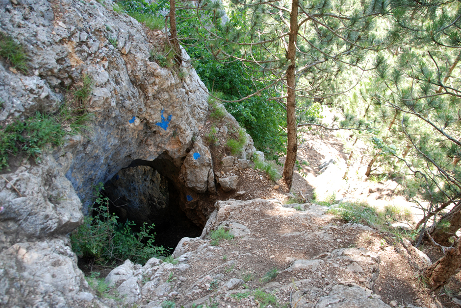 Durchgangshöhle von oben