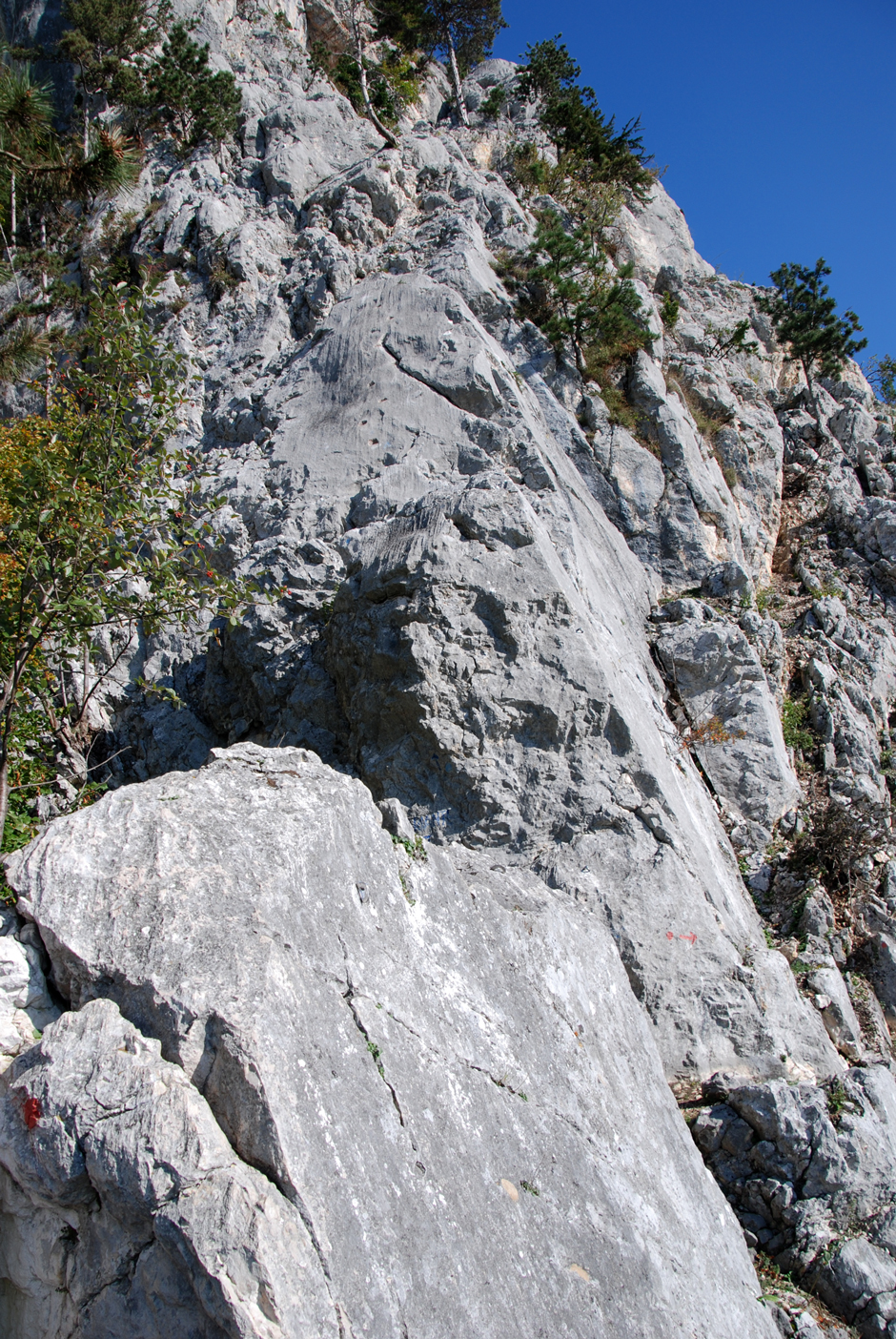 3. Seillänge, Stufen Pfeiler II+