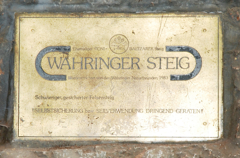 Tafel Währingersteig