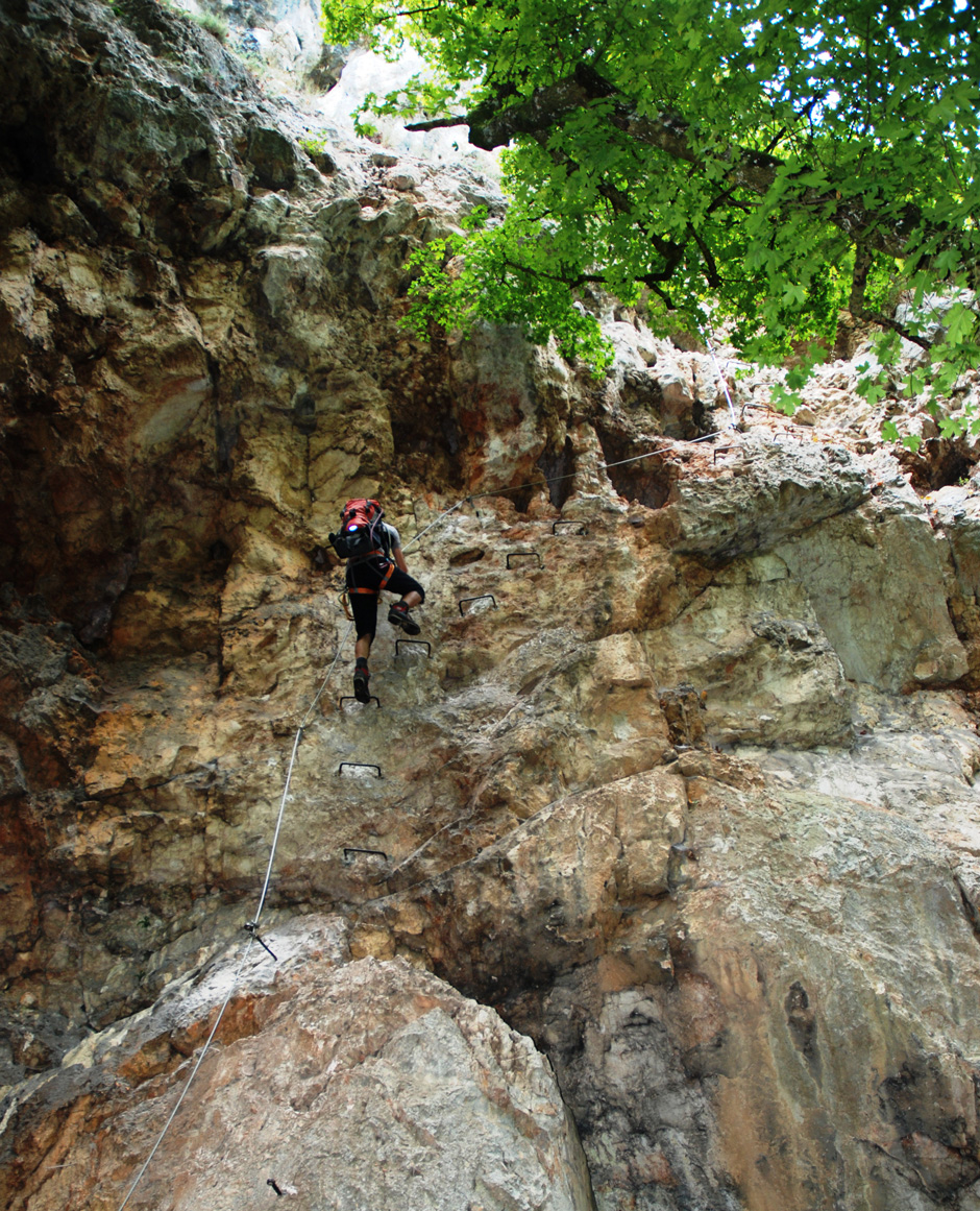 Bergsteiger im Einstiegsbereich