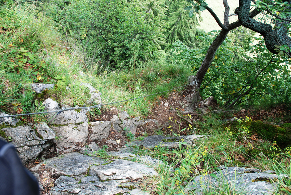 Rückblick Austiegsbereich (A/B) 