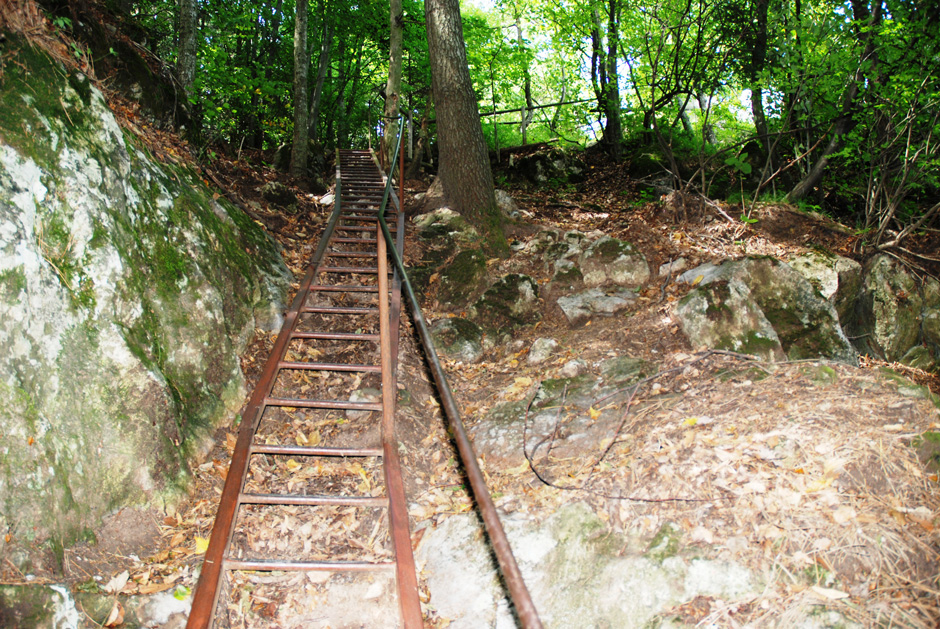 Abstieg zur Einhornhöhle