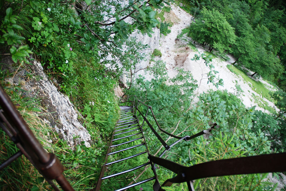 Erste Eisenleiter in der Ceplwand (B)