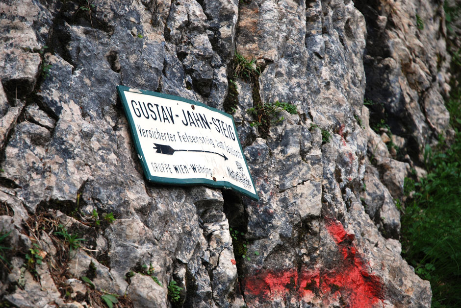 Tafel, Abzweigung zum Gustav-Jahn-Steig