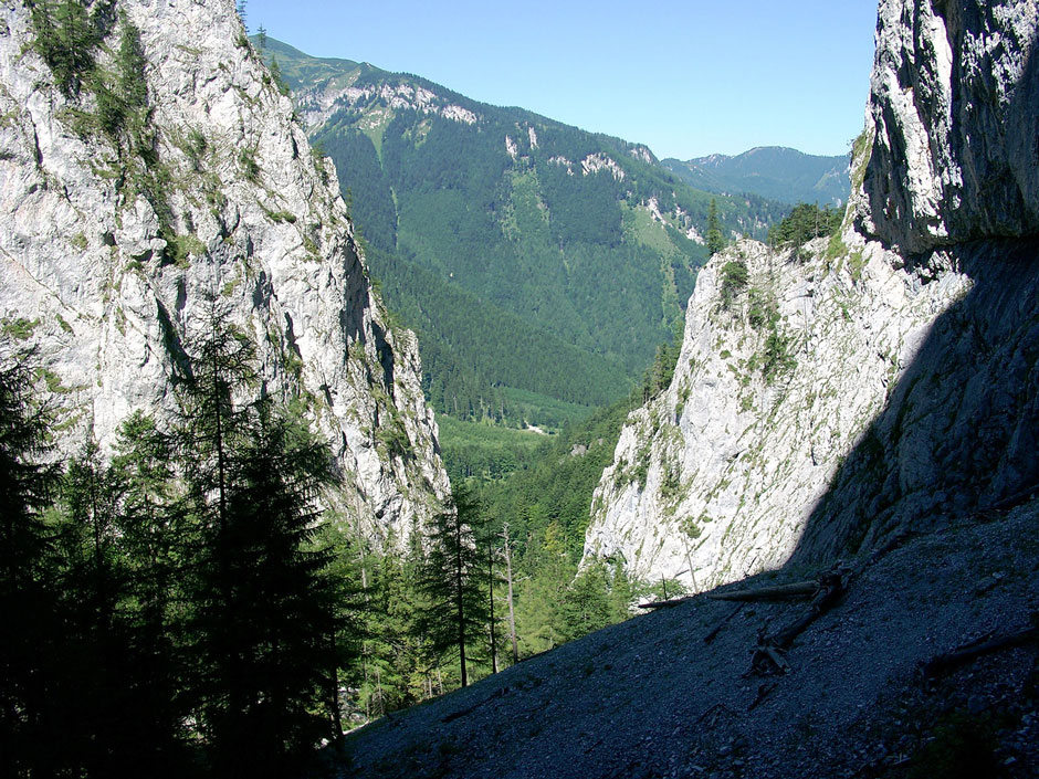 Bärenlochsteig Geröllfeld