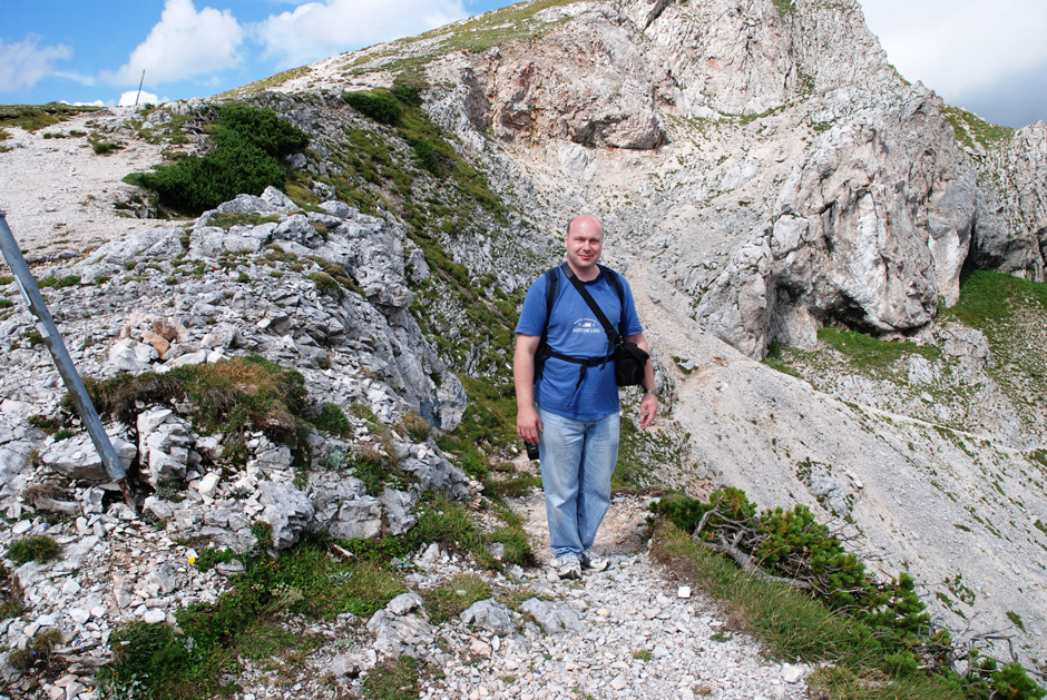 Martin startbereit zum Bismarcksteig