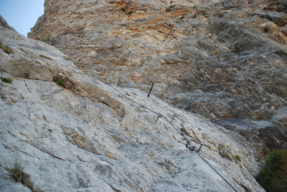 Haidsteig, steile Wand (C/D)