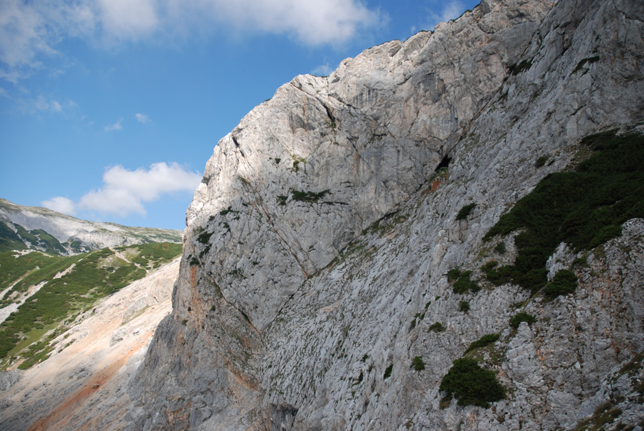 Haidsteig, Blick zur Königschußwand (E)