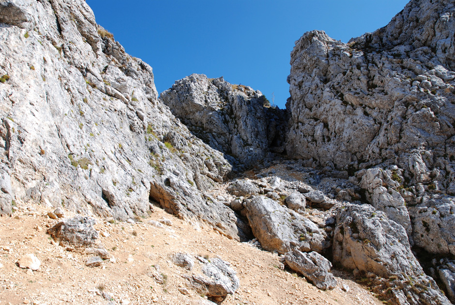 Spalt zwischen Hochplateau und Törlkopf