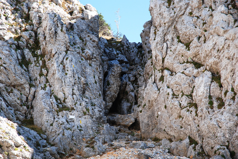 Spalt zwischen Hochplateau und Törlkopf