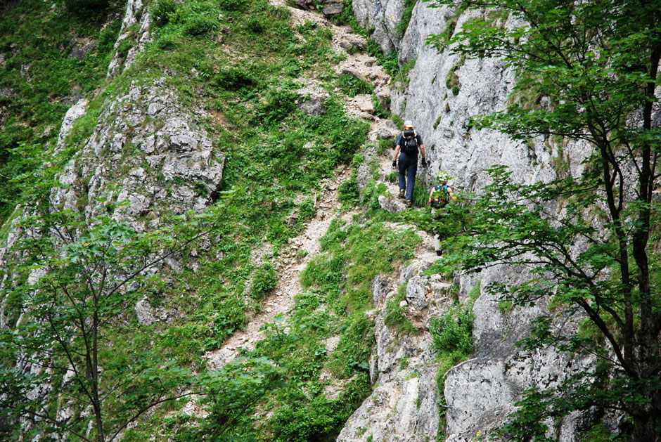 Geröll, Zugang zur 2. Leiter