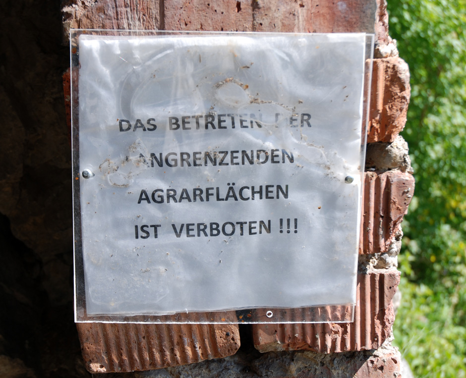 Betreten verboren