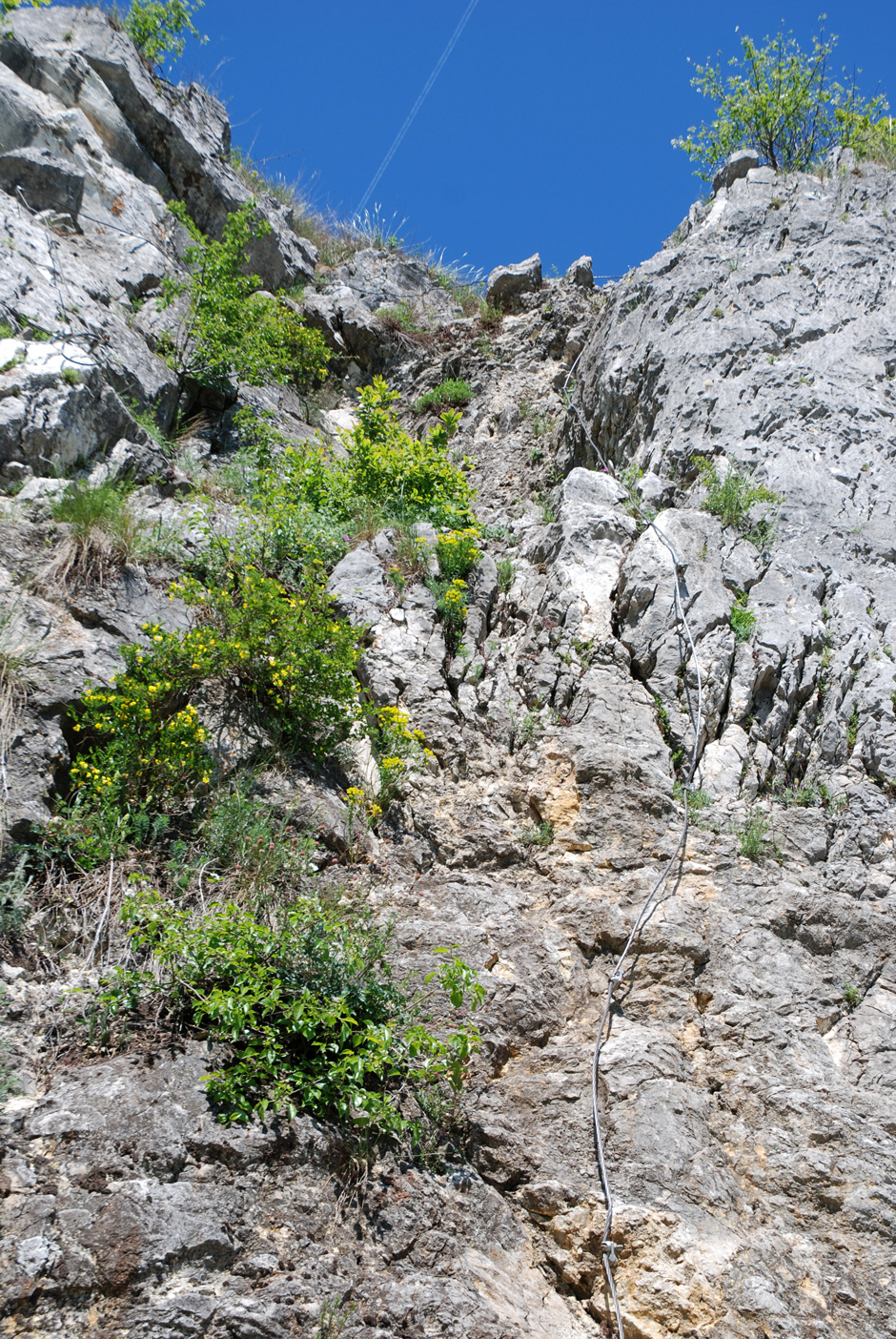 rechter Klettersteig oben (B)