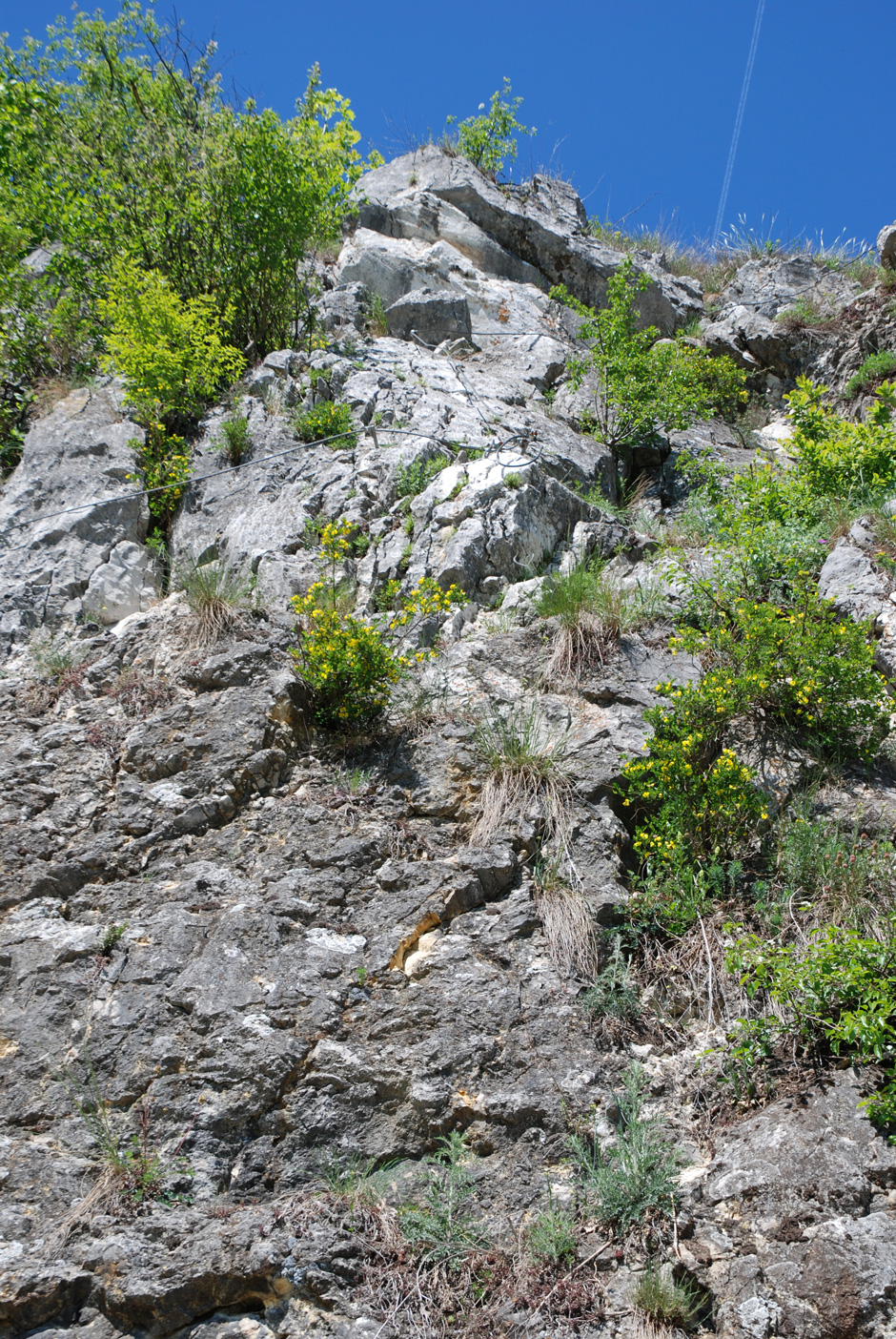 linker Klettersteig Platte (B/C) und Querung (A/B)