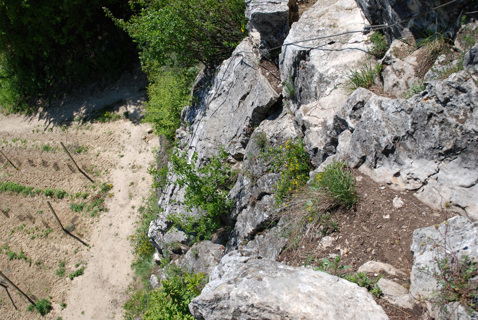 linker Klettersteig unten (B)