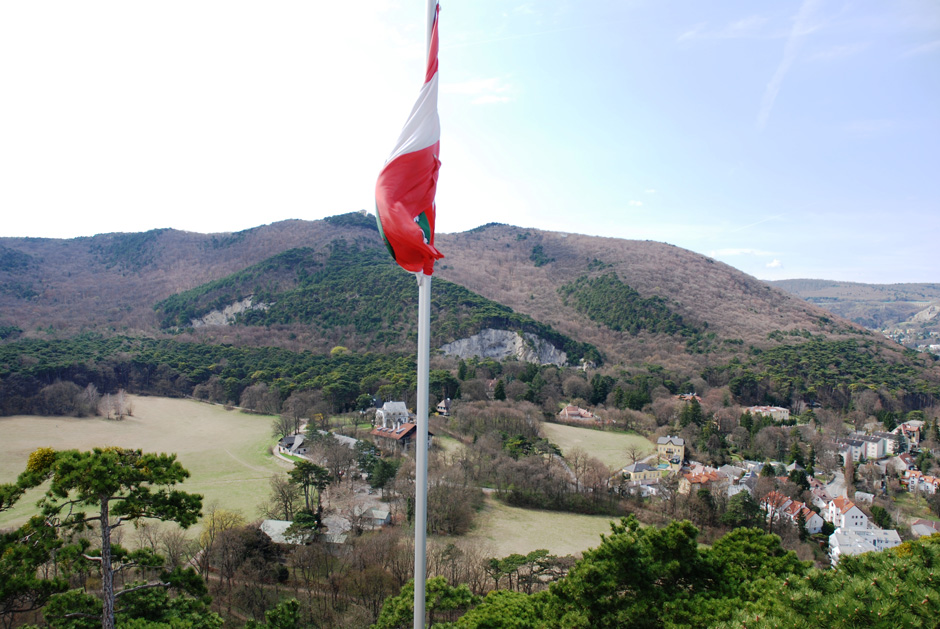 Burgruine Mödling, Blick Richtung Föhrenhof