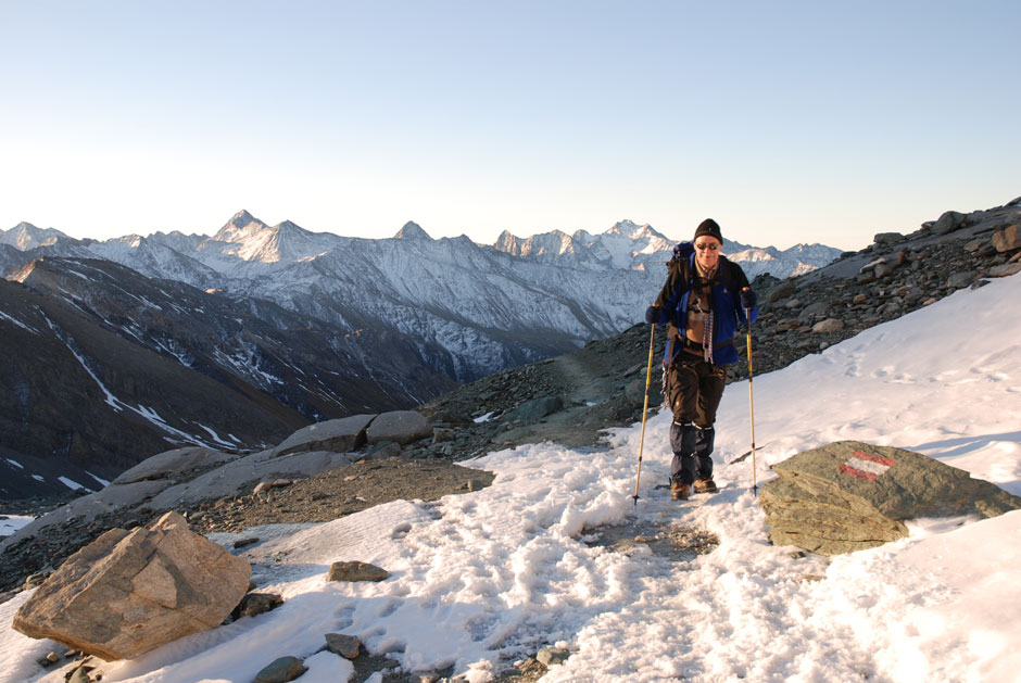Albert, unterwegs zur Erzherzog Johann Hütte