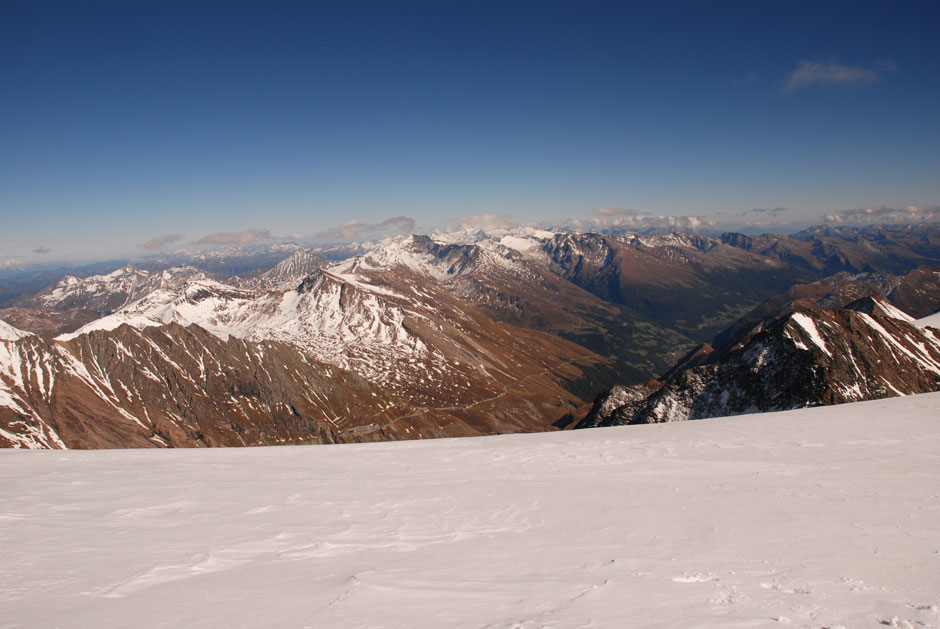 Blick vom Großglockner-Abstieg