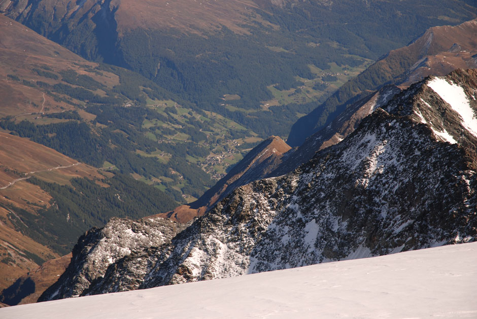 Blick vom Großglockner-Abstieg