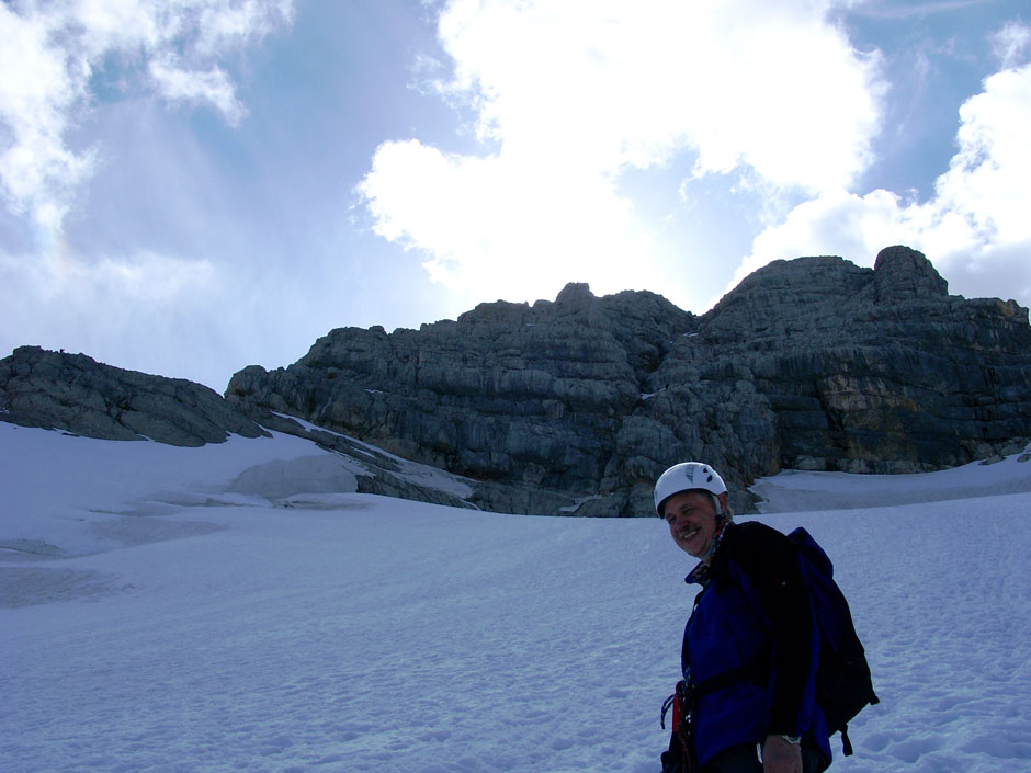 Albert, Rückweg auf dem Gletscher