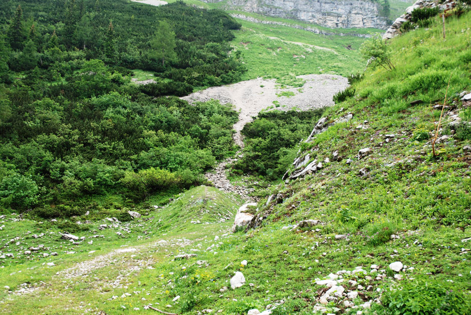 Weg zum Loser Panorama-Klettersteig "Sisi"