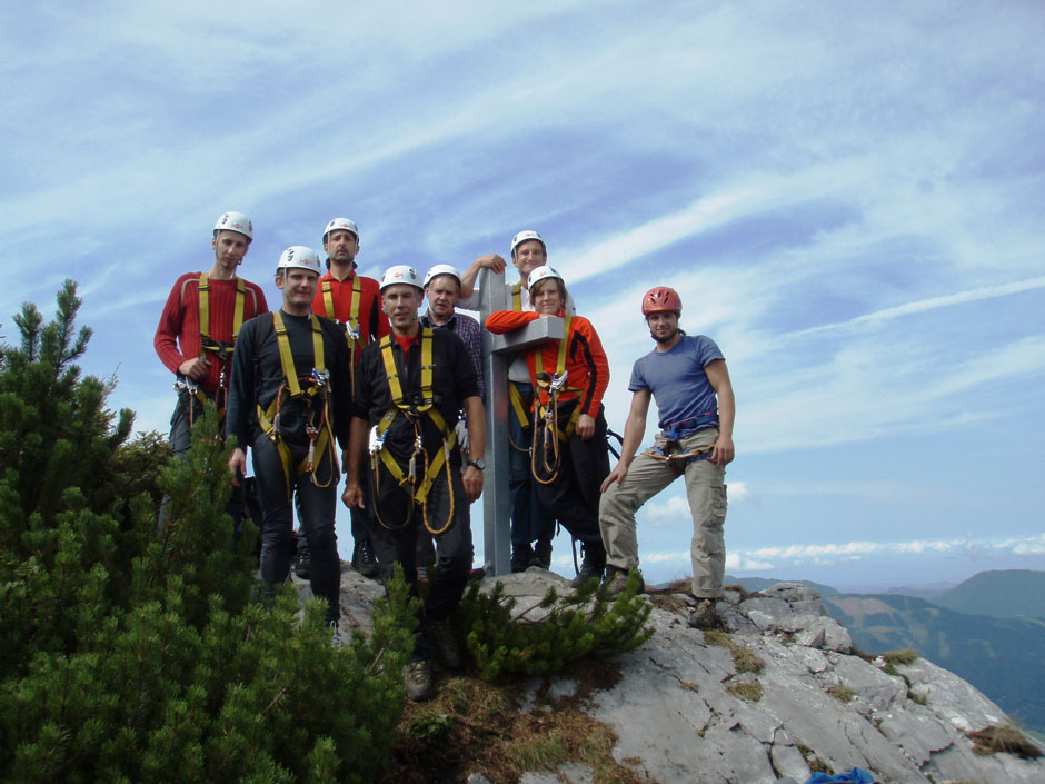 Gruppenbild am Hochkar-Vorgipfel