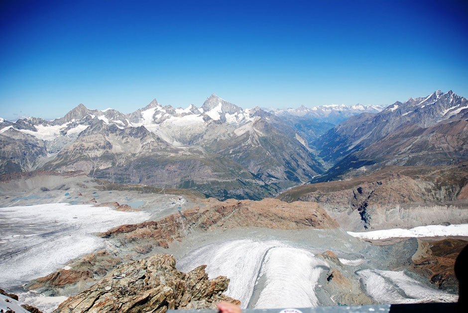 Blick von Kleinmatterhorn