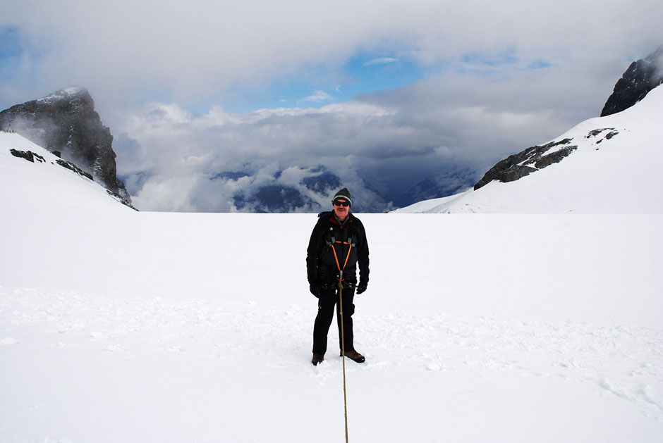 Albert startet zum Breithorn