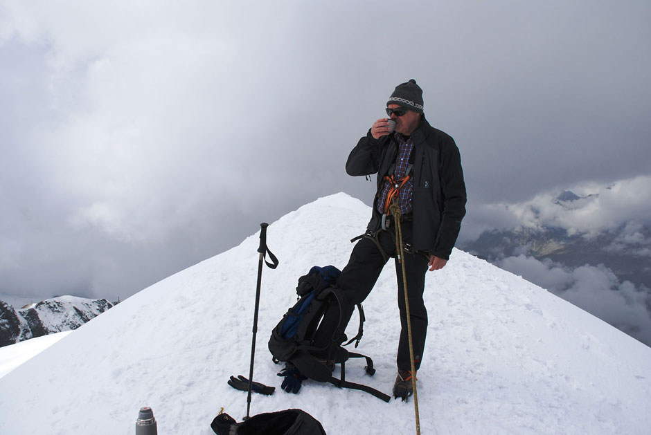 Albert auf dem Gipfel Breithorn